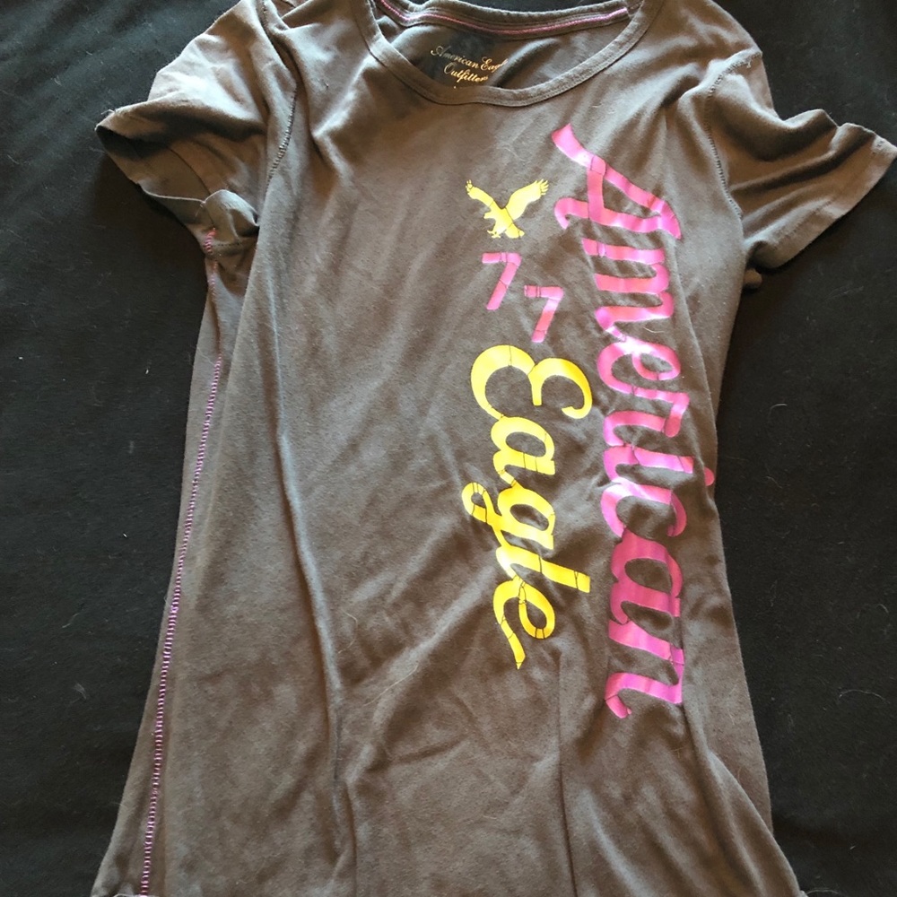 Grey American Eagle T Shirt